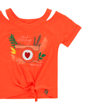 BOBOLI Camiseta punto "cámara de fotos" de niña - 3