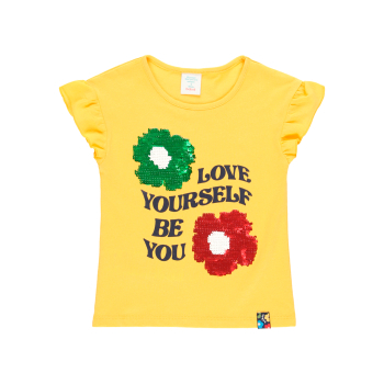 BOBOLI Camiseta punto con lentejuelas de niña - 1