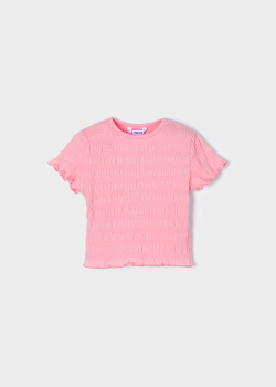 MAYORAL Camiseta m/c jacquard elastic niña - 2