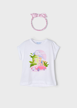 MAYORAL Camiseta m/c diadema turbante niña - 2