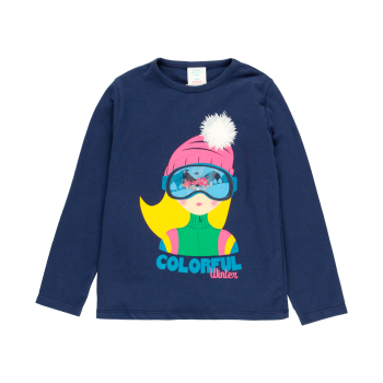 BOBOLI camiseta punto esquiadora de niña - 1