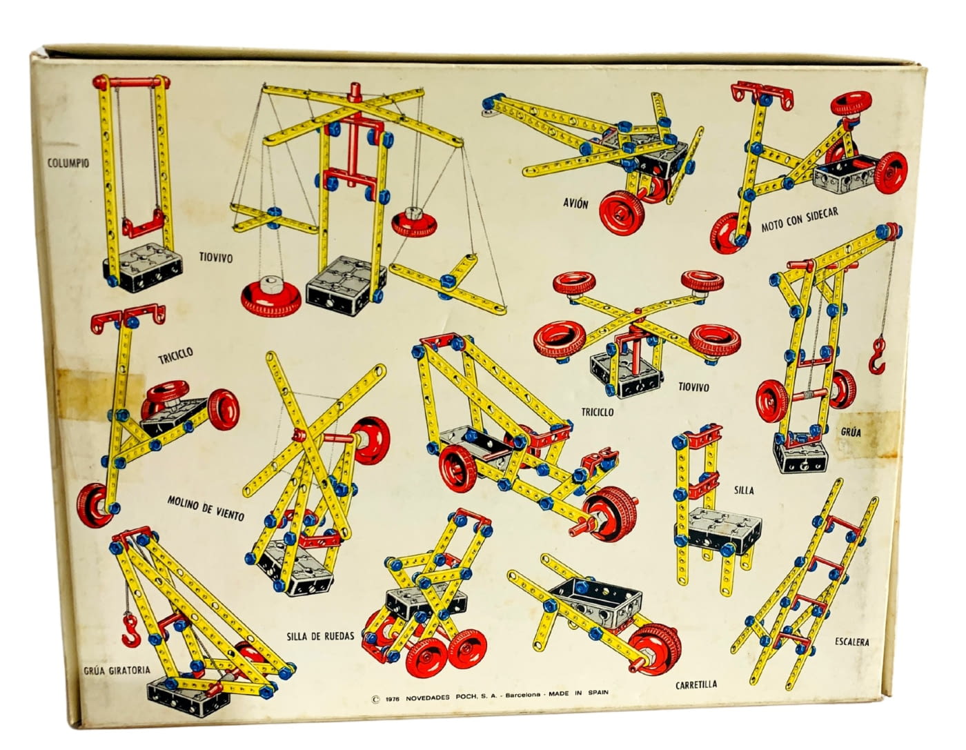 Antiguo juego de construccion. Meccano de Poch