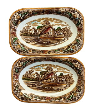 Plats decoratius de la marca Wood & Sons.