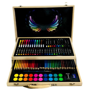 Maletí d'art de fusta