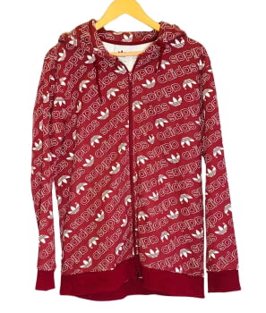 Chaqueta chándal en granate, de la marca Adidas