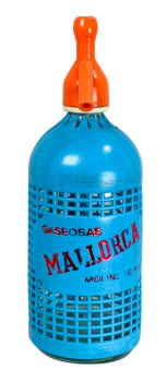 Sifó de soda vintage, de la marca Gasoses Mallorca.
