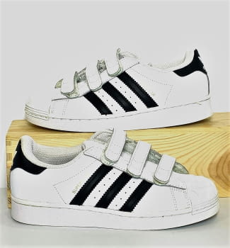 Adidas blancas piel best sale