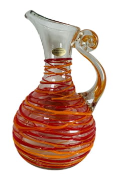 Gerra de vidre bufat vintage - Les Verriers de Saint-André (Francia)