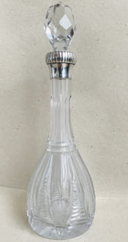 Botella de cristal vintage