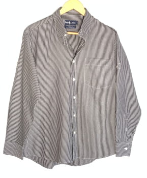 Camisa Ralph Lauren de rayas gris