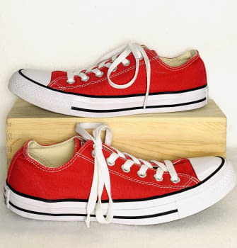 Zapatillas de la marca Converse All Star en rojo