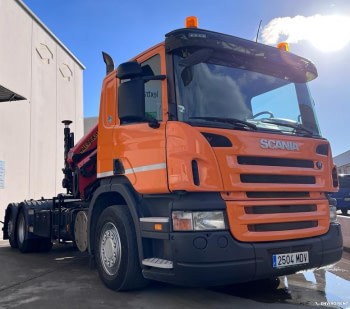 (203) SCANIA 26tn Multilift y grúa Palfinger - 4