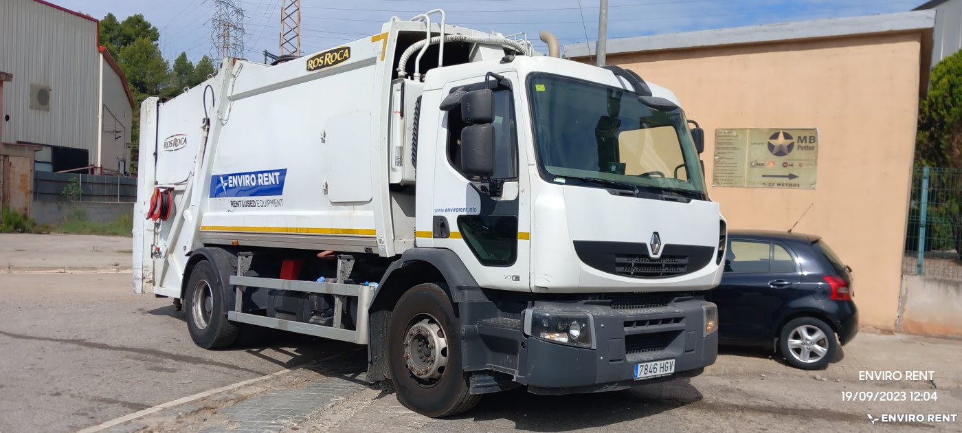 (157)  Recolector trasera CROSS 16m3 Renault 18tn