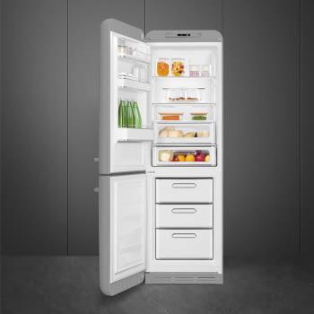 Frigorífico Combi Silver Smeg FAB32LSV5 | No Frost | Retro Años 50 | Bisagra Izquierda | Clase D | Envío Gratis - 3