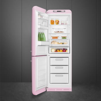 Frigorífico Combi Rosa Smeg FAB32LPK5 | No Frost | Retro Años 50 | Bisagra Izquierda | Clase D | Envío Gratis - 3