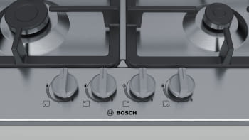Placa de Gas Natural Bosch PGH6B5B90 | Inoxidable | 3 Quemadores + 1  Wok de doble llama | Autoencendido integrado | Serie 4 | Stock - 4