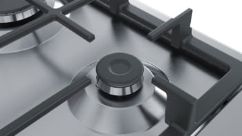 Placa de Gas Natural Bosch PGC6B5B90 Inoxidable de 60 cm con 3 Quemadores de Gas, 1 con Wok de doble llama | Serie 4 | Gas Stop | Autoencendido integrado - 3