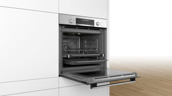 Horno Multifunción Pirolítico Bosch HRG5785S6 a Vapor 60cm | Wifi Home Connect | Inoxidable con Cristal Negro | Clase A - 4