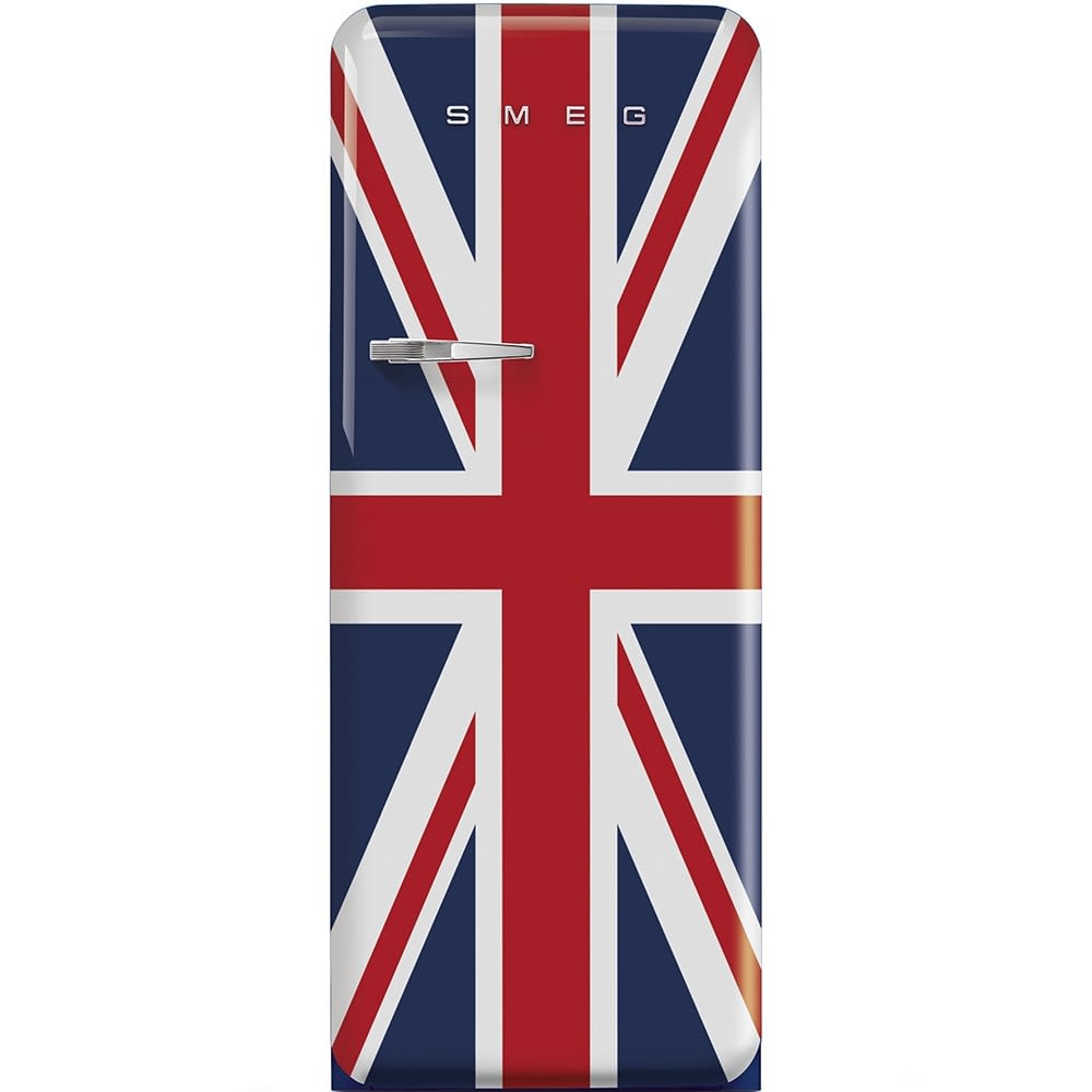 Frigorífico-Congelador Bandera UK Smeg FAB28RDUJ5 | Retro Años 50 | Bisagra Derecha | Clase D