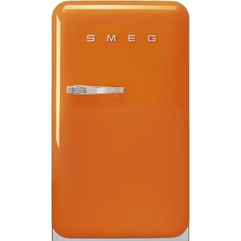 Frigorífico + congelador Mini Naranja Smeg FAB10ROR5 | Retro  Años 50 | Bisagras Derecha | Clase E