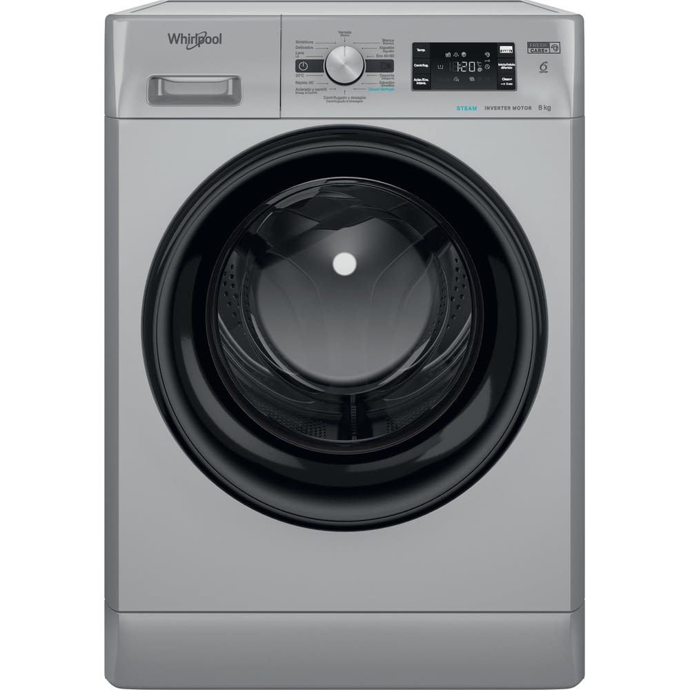 Whirlpool 8248 Sbv sp lavadora de 8kg color plata ca+++ carga frontal 8 1200 rpm 13 programas ffb8248sbvsp 1200rpm 6th 30 1.200