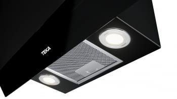 Campana decorativa vertical Teka DVT 78660 TBS (112930041) en Cristal Negro, de 70cm a 584 m³/h | Sistema aspiración "Contour"  | Clase A+ - 13