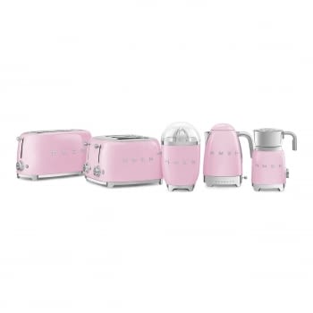Exprimidor Smeg CJF01PKEU en color Rosa de 70 W | Sistema de presión manual - 4