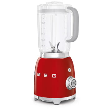 Batidora de vaso BLF01RDEU SMEG con 4 niveles de velocidad | Cuchilla doble extraible | 3 funciones | 800W | Capacidad 1,5L | Color Rojo | Stock - 3