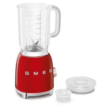 Batidora de vaso BLF01RDEU SMEG con 4 niveles de velocidad | Cuchilla doble extraible | 3 funciones | 800W | Capacidad 1,5L | Color Rojo | Stock - 4