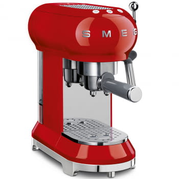 Cafetera Expresso ECF01RDEU SMEG con Sistema de calentamiento Thermoblock | 3 filtros y portafiltros | Deposito 1L | Potencia 1350W | Color Rojo - 3