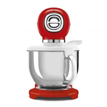 Robot de cocina SMF03RDEU SMEG Rojo de 800 W, con Sistema Planetario | Motor Direct drive | 10 velocidades variables | Capacidad cuenco bol 4,8L - 5