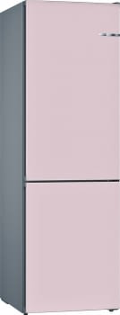 Frigorífico combi KVN39IPEA Bosch | Libre instalación con puertas personalizables | 203 x 60 cm | Rosa Pastel