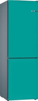 Frigorífico combi KVN39IUEC Bosch | Libre instalación con puertas personalizables | 203 x 60 cm | Turquesa