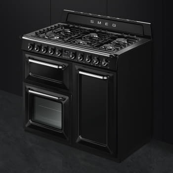 Cocina Victoria Smeg TR103BL Negra de 100 cm, Encimera de Gas con 6 Quemadores y 3 Hornos Termoventilados | Clase A - 4