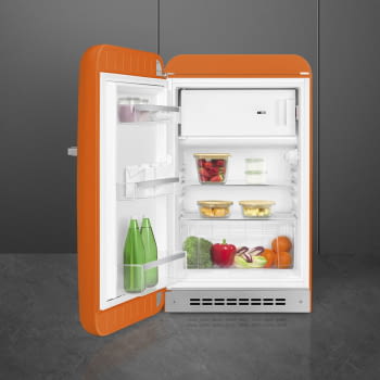 Frigorífico + Congelador Mini Naranja Smeg FAB10LOR5 | Retro Años 50 | Bisagra Izquierda | Clase E - 3