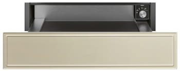 Cajón Calientaplatos Cortina Smeg CPR715P en Crema | 15cm | 21 Litros