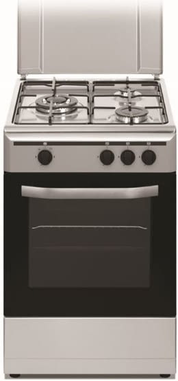 Comprar cocina Vitrokitchen CB5530BB 3 fuegos blanca 50x55cm butano