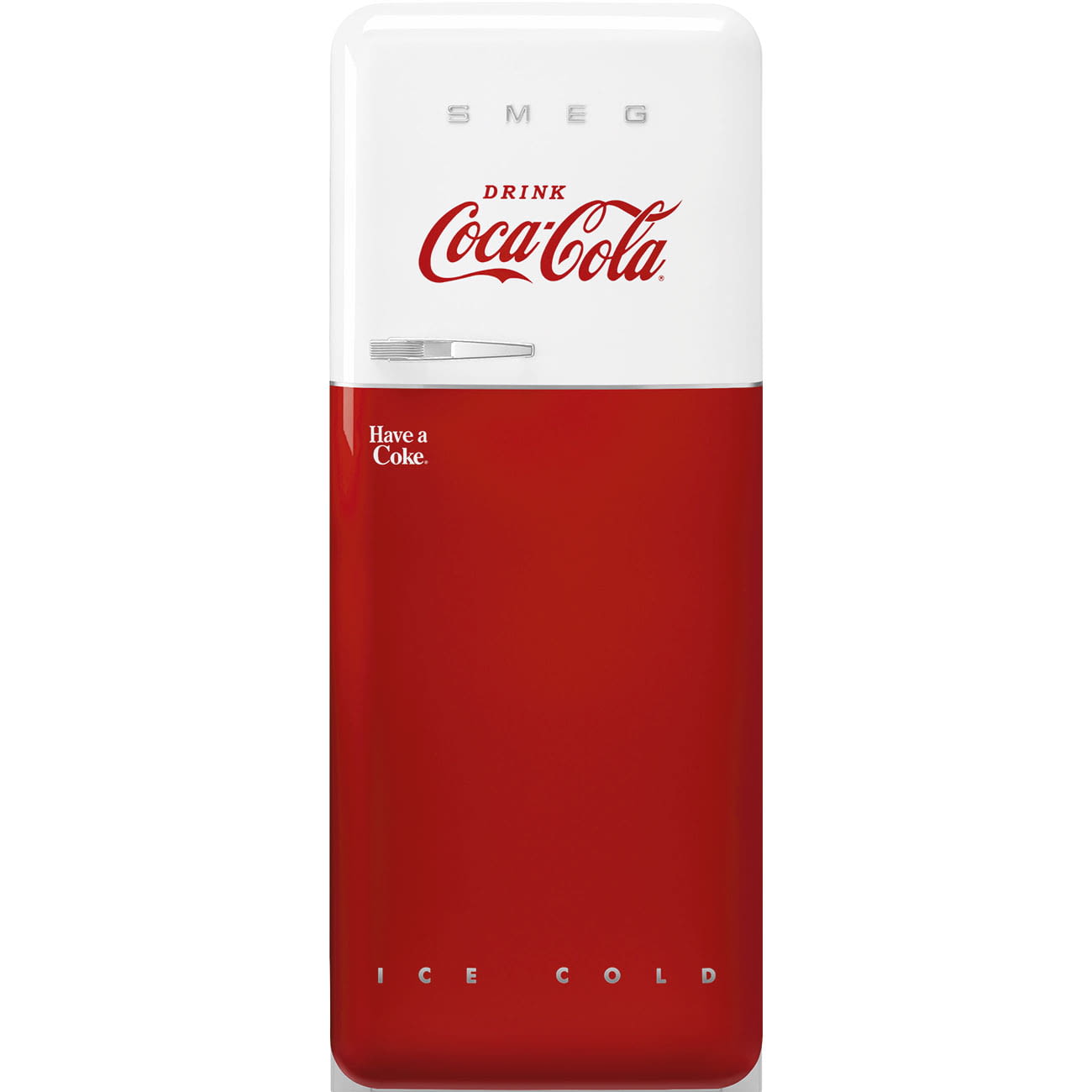 ▻ Frigorífico 1 puerta de Coca-Cola Smeg FAB28RDCC5, 1530x601x728 mm, Apertura Derecha, Clase D