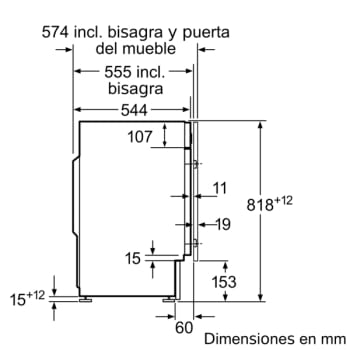 Lavadora Integrable Bosch WIW28302ES | 8 kg | 1400 rpm | Pausa + Carga |Blanca | Serie 6 | Clase C - 5