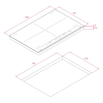 PLACA INDUCCION FULLFLEX TEKA HOME IZF88770MST