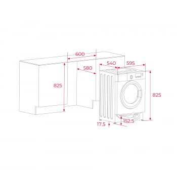 LavaSecadora Integrable Teka LSI6 1480 Blanca | Lavado 8kg Secado 6kg | 1400rpm | 16 programas | Clase E/B - 3