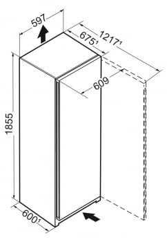 Frigorífico Vertical Lieherr SRBsfe 5220 Plus | 185,5 / 59,7 / 67,5 cm | BioFresh | Clase E - 3