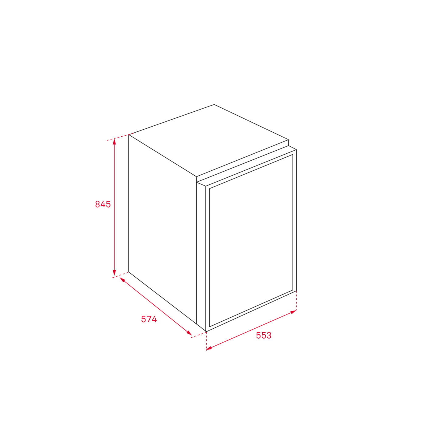 ✓ Arcón Congelador Edesa EZH-0611 Blanco de 83.5 x 62 x 38.4 cm con 59 L