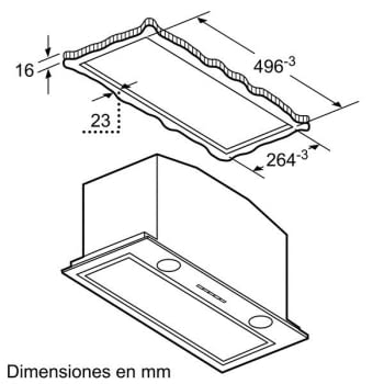 Grupo Filtrante Bosch DHL585B Inoxidable de 52 cm a 650 m³/h | Clase C | Serie 6 - 6