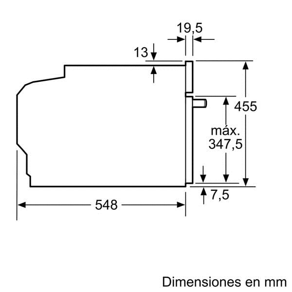 Horno compacto con microondas Bosch CMG633BW1 45 cm - Electromanchón