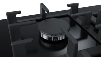 Placa de Gas Natural Bosch PPQ7A6B90 Cristal Negro de 75 cm | 5 Quemadores de Gas FlameSelect a 9 niveles,  1 Quemador con Wok | Serie 8 | Gas Stop | Autoencendido integrado - 3