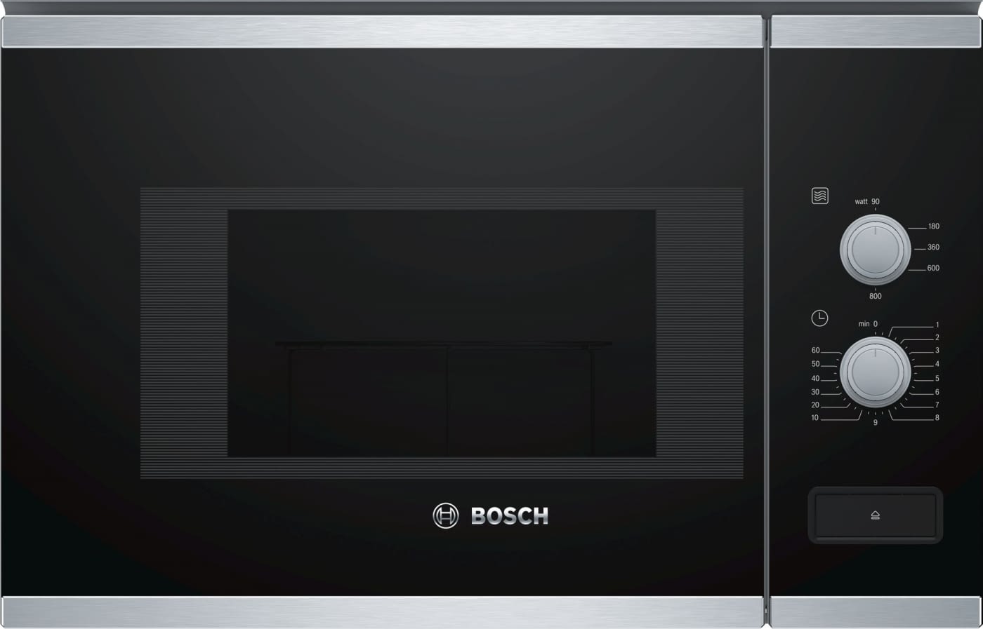 Microonas integrable Bosch BFL520MS0 | 20L | 800w | Cristal Negro - Inox | Serie 4