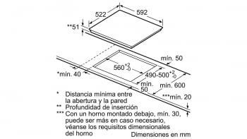 Placa de Inducción Balay 3EB965AU | 60 cm | Gris Antracita | 3 zonas - Max. 28 cm | Biselada - 8