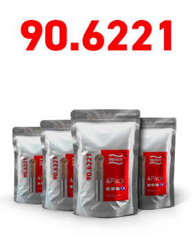 Pack 90.6221 SC Ball Nose End mill Z:2