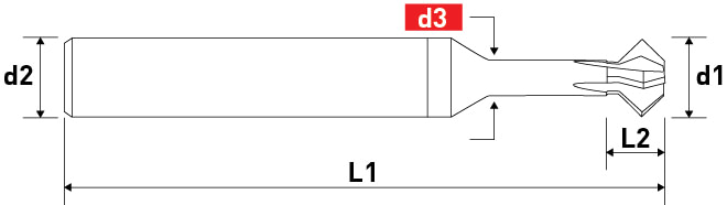 Set 71.7045 Twin deburring mill D:4-5-6-8-10